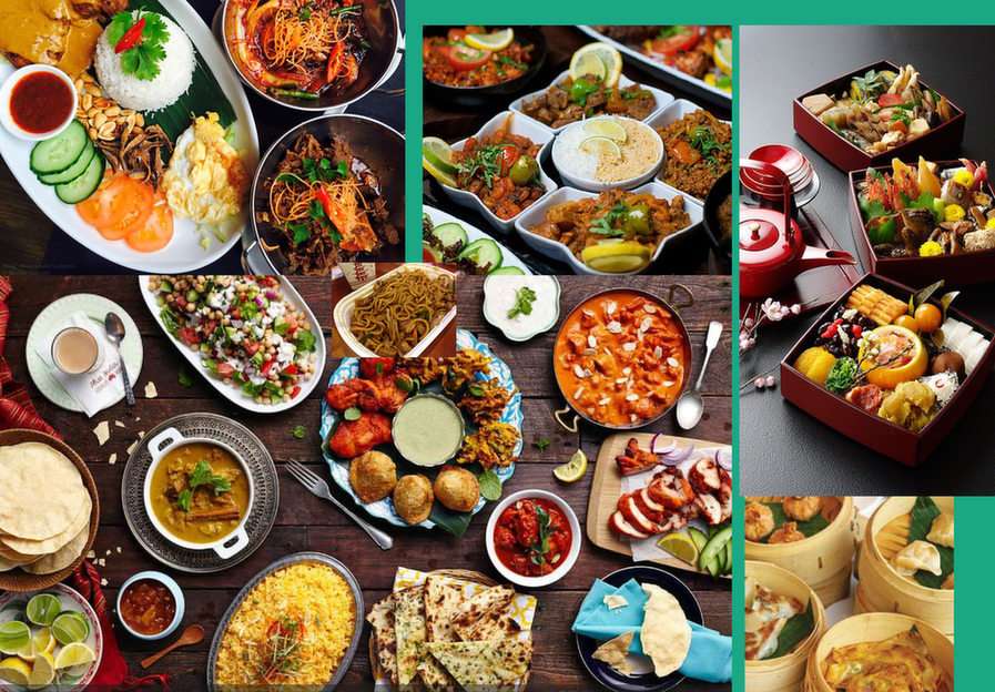 mâncare orientală puzzle online