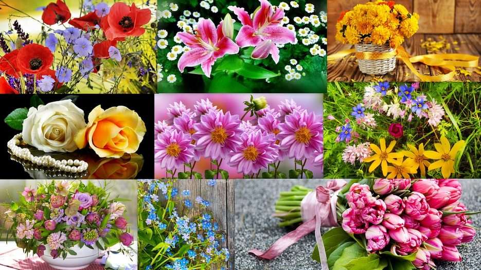 Virágok online puzzle