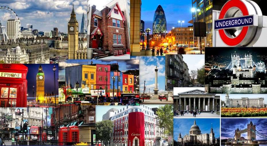 London collage Pussel online