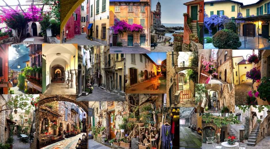Italian alleys puzzle online from photo
