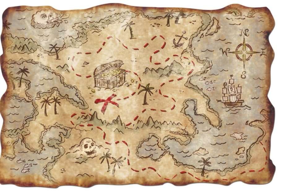 Isla del tesoro puzzle online a partir de foto