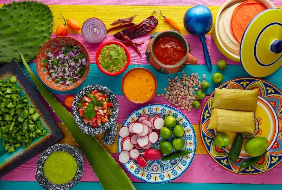 cuisines of the world: mexican puzzle online from photo
