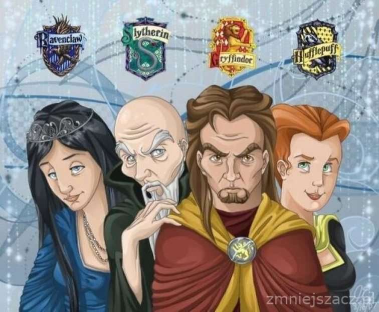Hogwarts grundare pussel online från foto