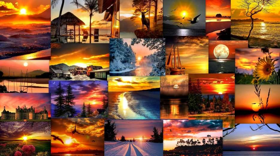 sunsets online puzzle