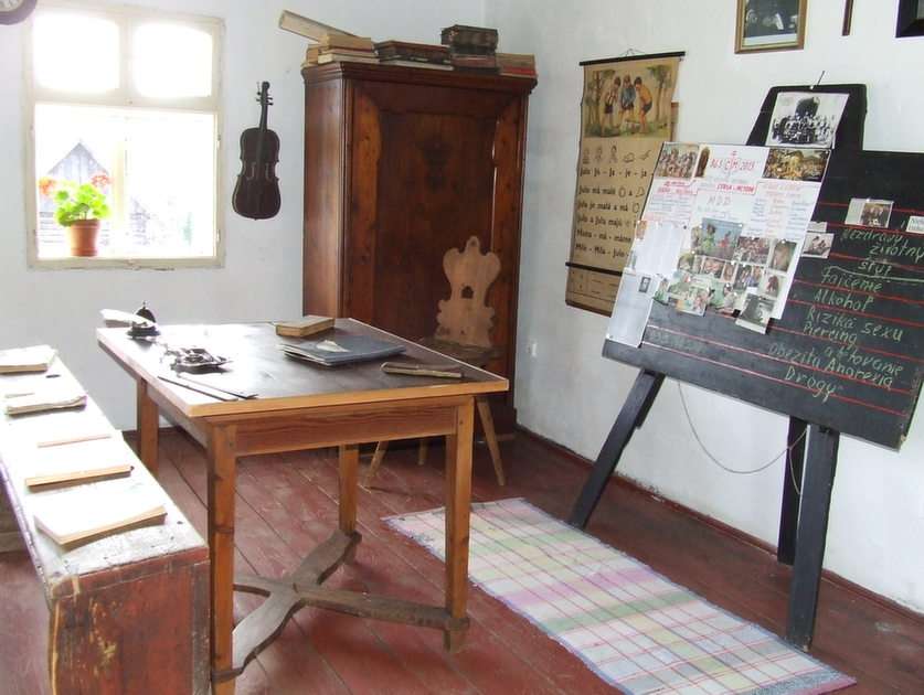 school in the open-air museum puzzle online from photo