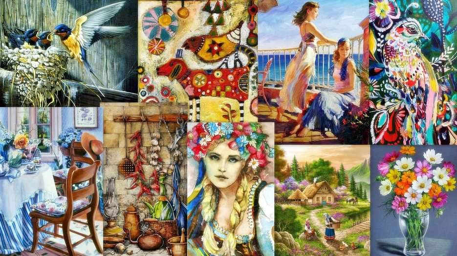 Painting puzzle online from photo