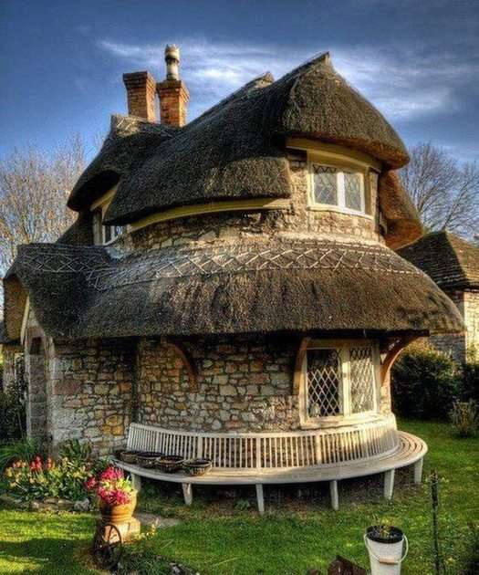 beautiful houses puzzle online from photo