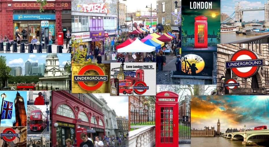 Londoner Collage Online-Puzzle vom Foto