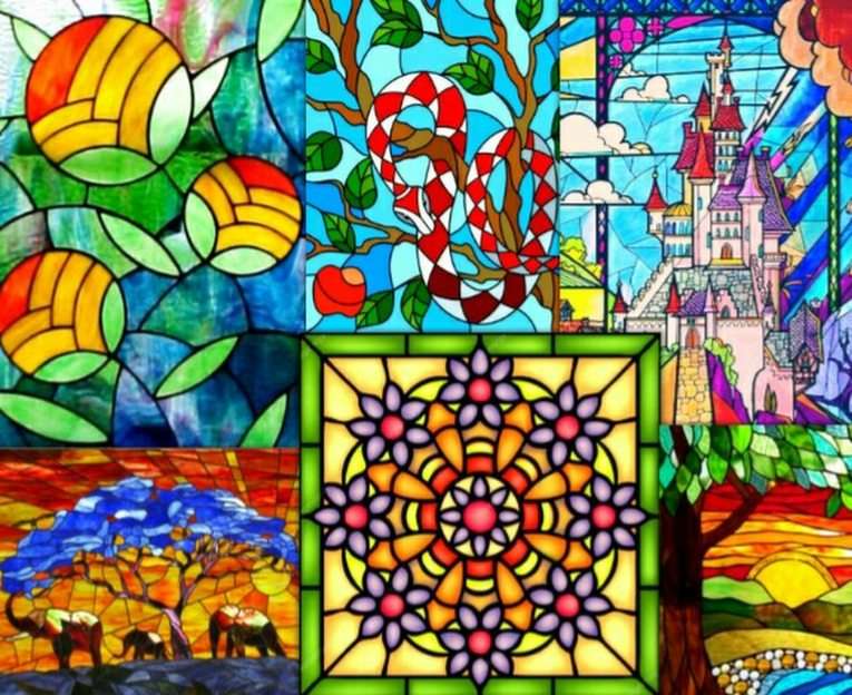 Finestre di vetro macchiate puzzle online
