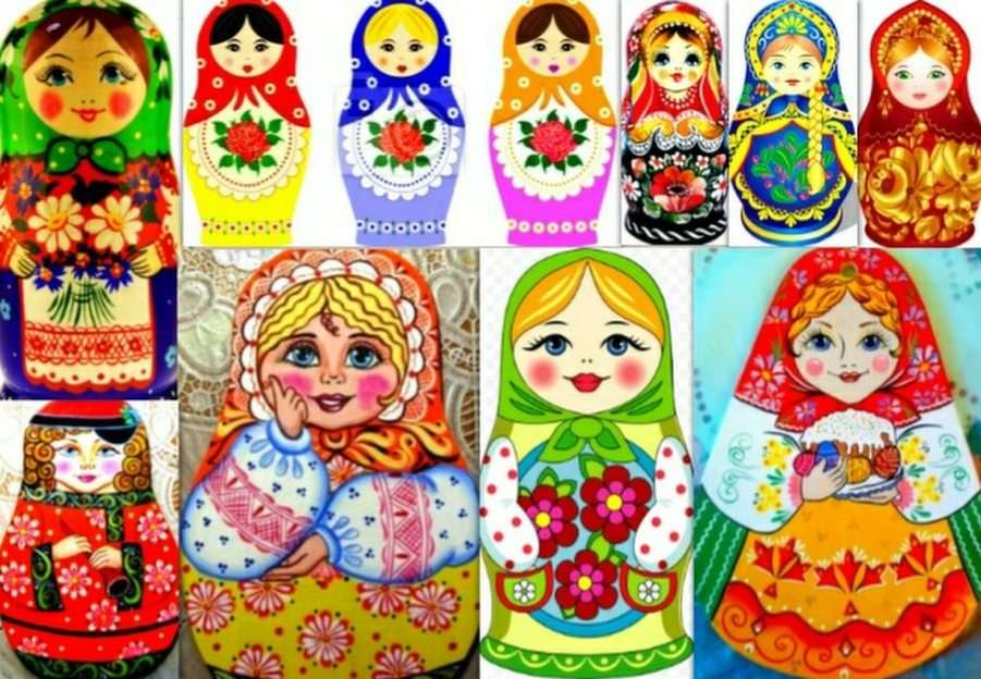 Matryoshka dolls online puzzle