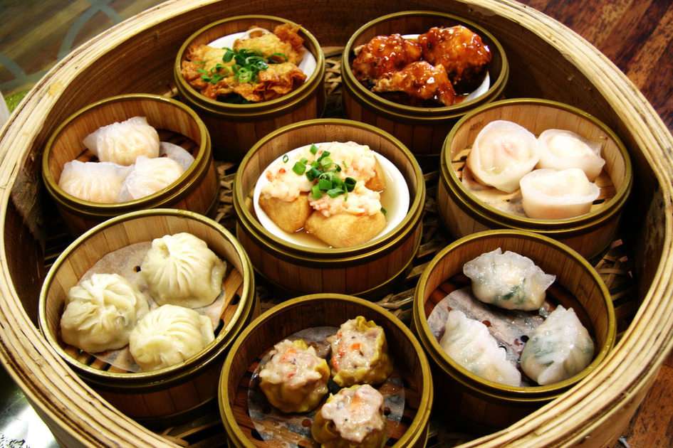 中国 菜 - 点心 онлайн пъзел