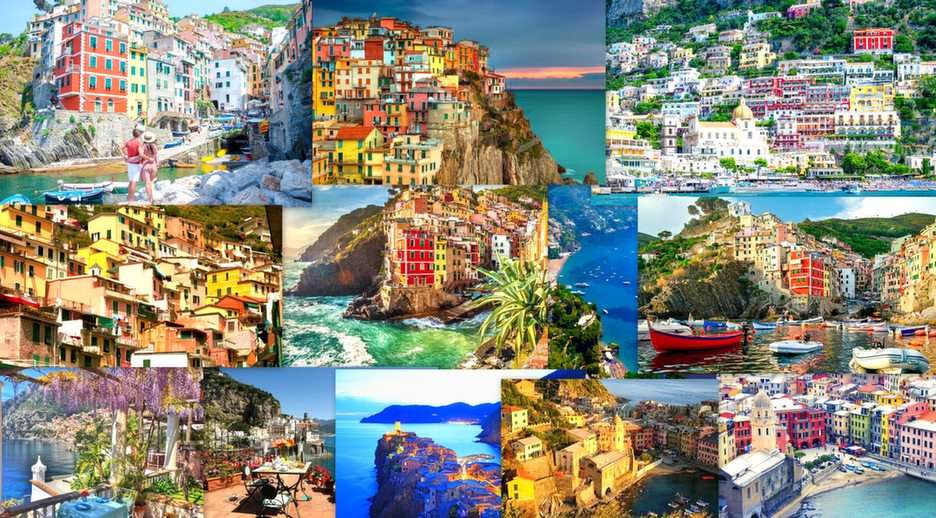 Italien schöne Ligurien Online-Puzzle