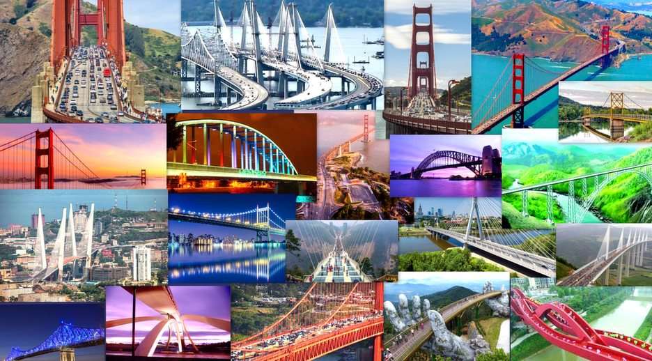 amazing bridges puzzle online from photo