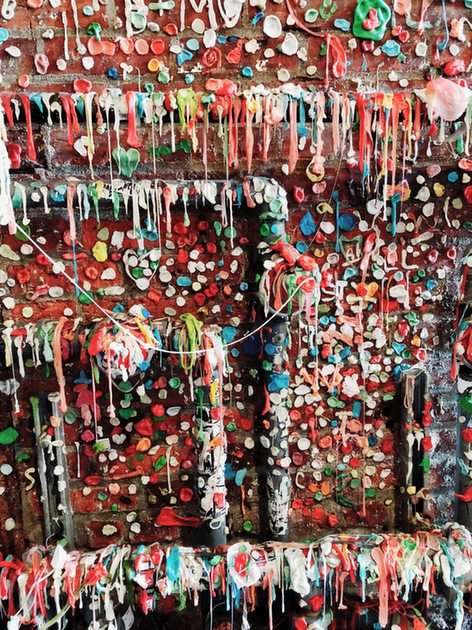 Gum Wall - Seattle 2018 puzzle online from photo