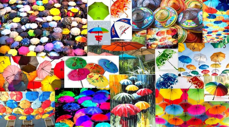umbrellas puzzle online from photo