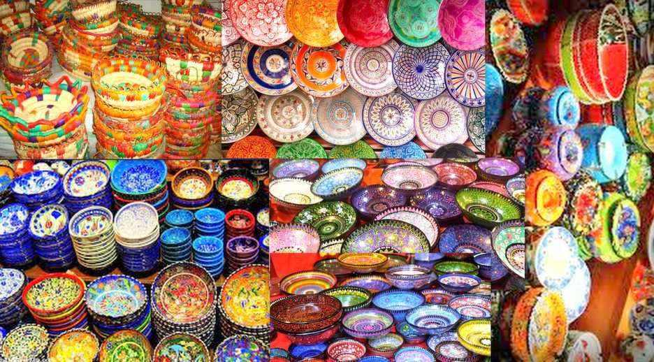 exotische borden uit de bazaar online puzzel
