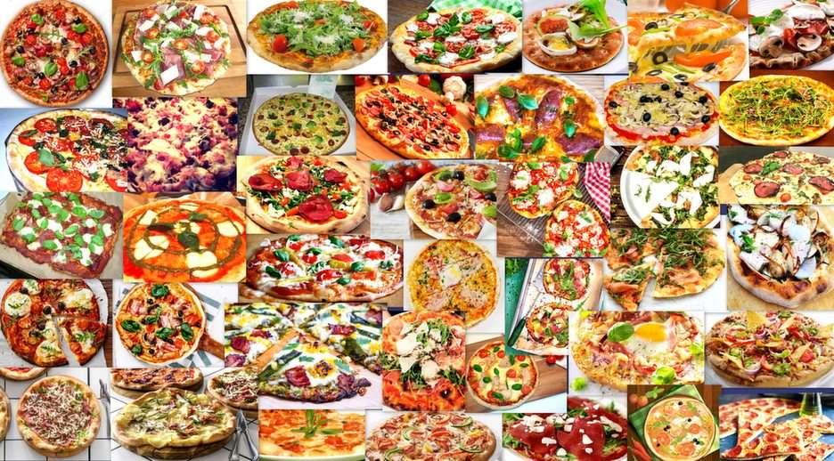 Pizza puzzle online din fotografie