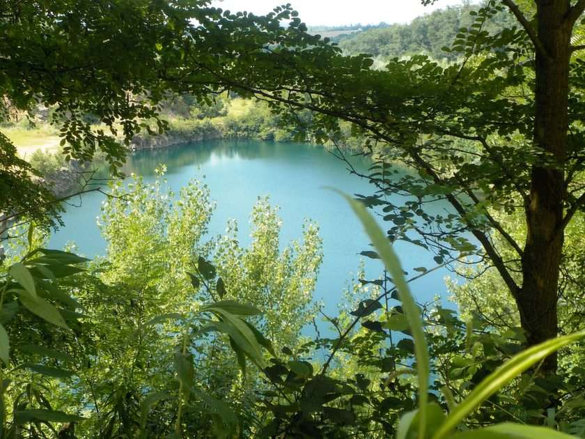 quarry lake puzzle online from photo