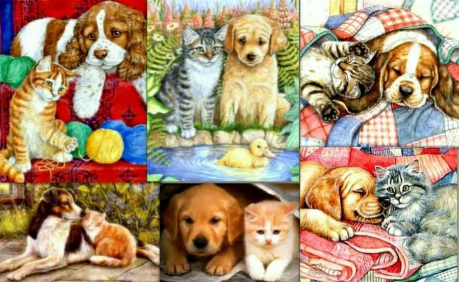 Like a dog with a cat online puzzle