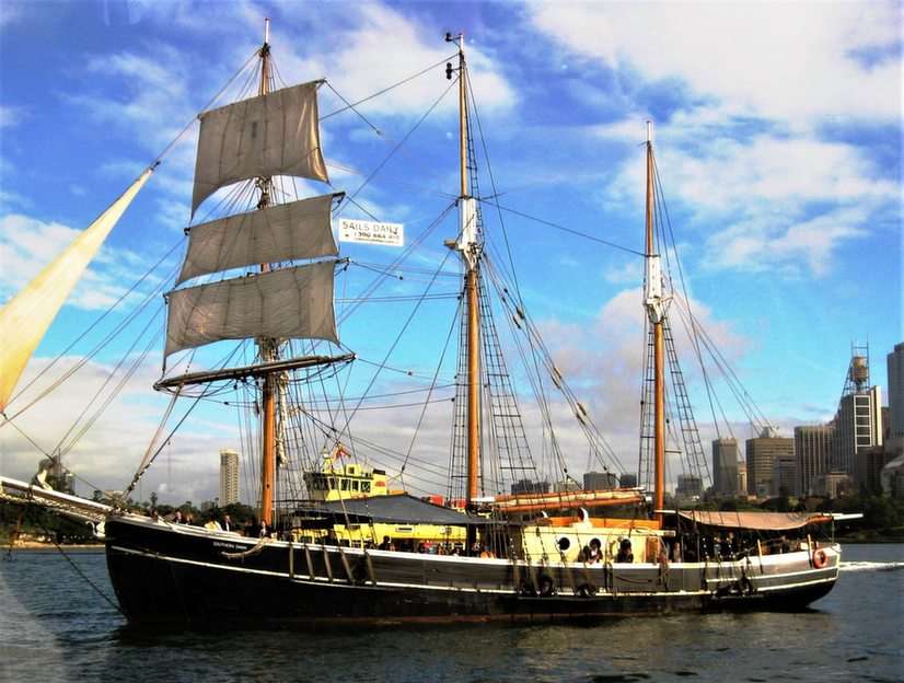 Nave a vela, porto di Sydney puzzle online
