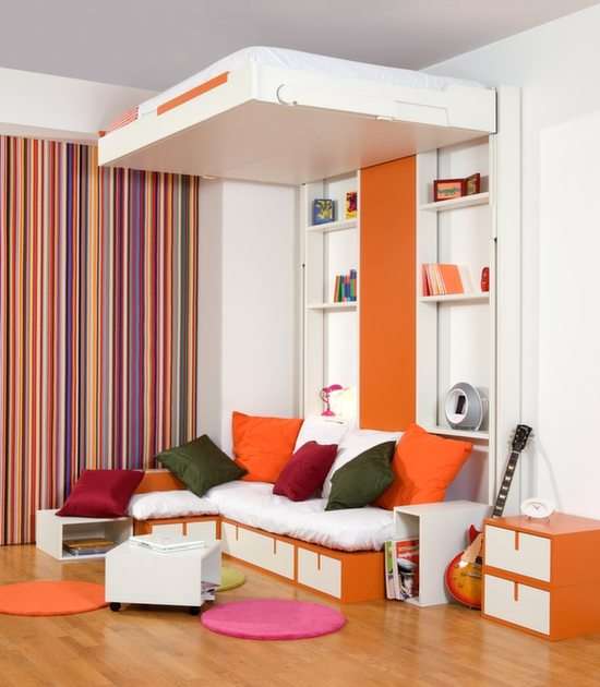 Оранжева стая онлайн пъзел от снимка