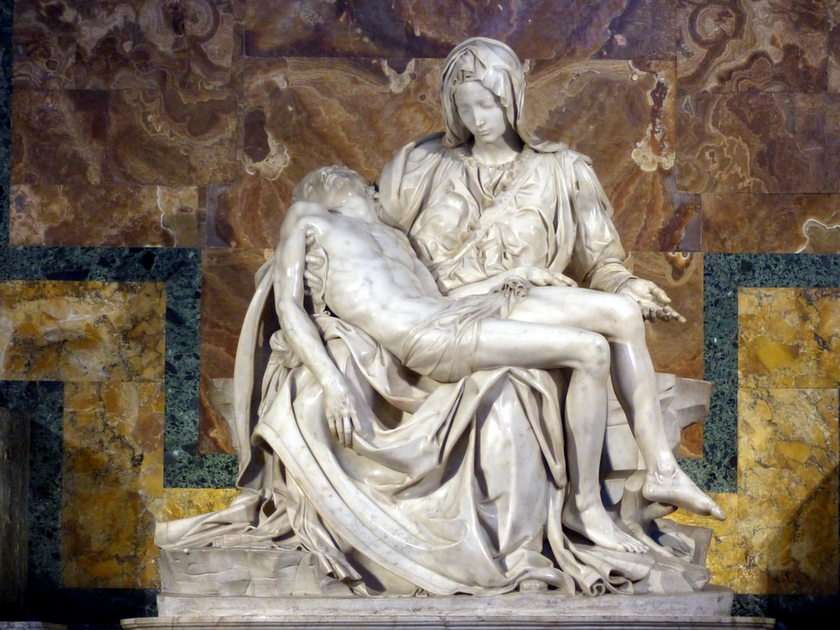 Pieta (Michelangelo) pussel online från foto