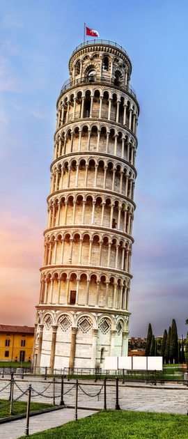 Lutande tornet i Pisa pussel från foto
