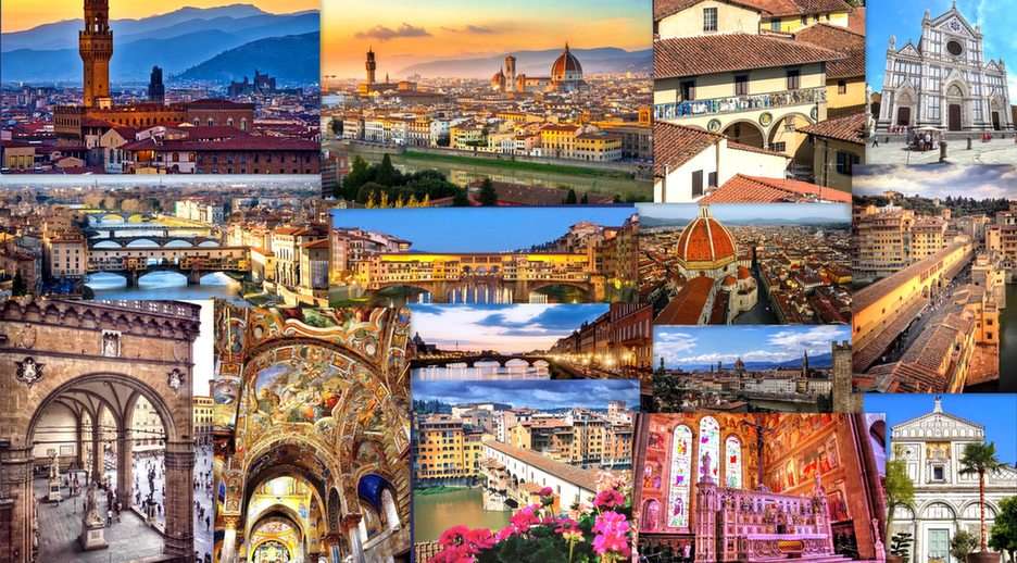 florence-collage puzzle online from photo
