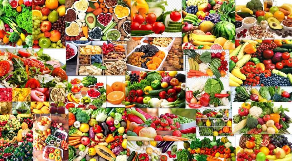 Gemüse und Früchte Online-Puzzle