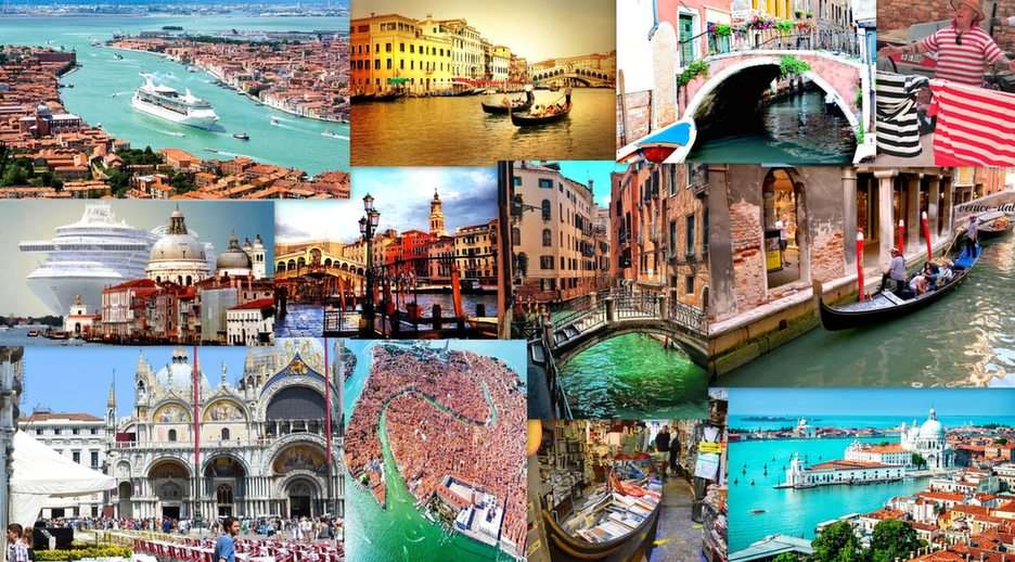 Венеция-колаж онлайн пъзел от снимка