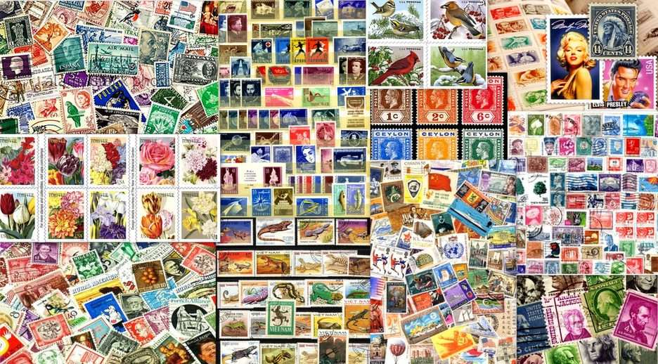 stamps puzzle online from photo