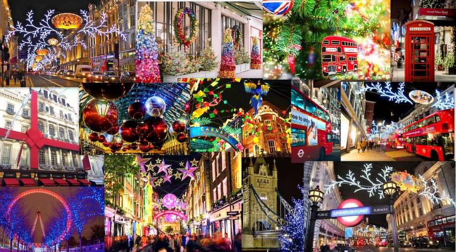 Christmas London puzzle online from photo