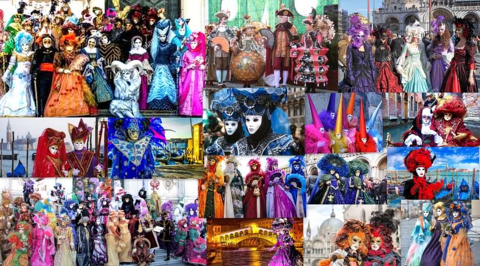 carnaval van Venetië puzzel online van foto
