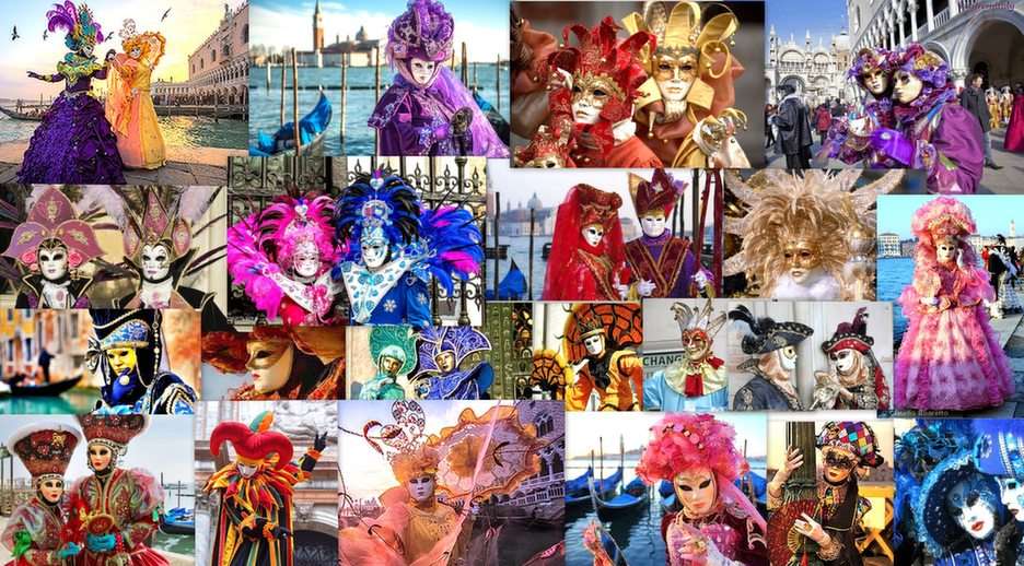 венециански карнавал онлайн пъзел