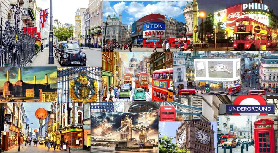 Collage de Londres rompecabezas en línea