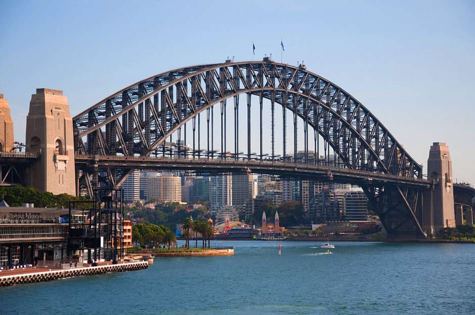 Пристанищен мост в Сидни онлайн пъзел от снимка