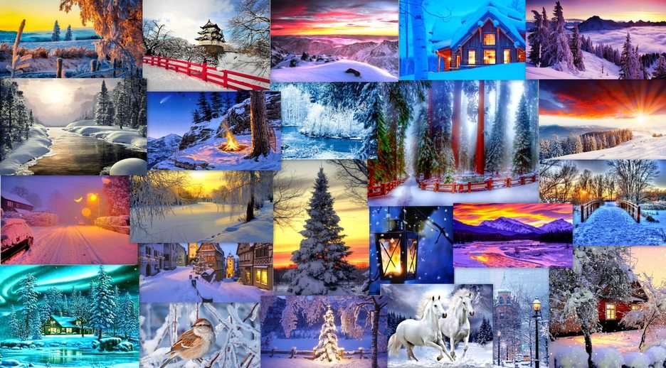 Mooie winter online puzzel