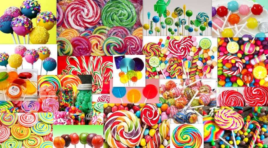 Lollipops puzzle online from photo