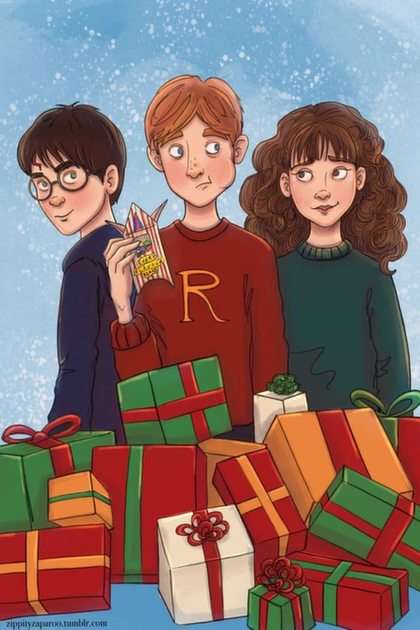 Golden Trio puzzle online from photo