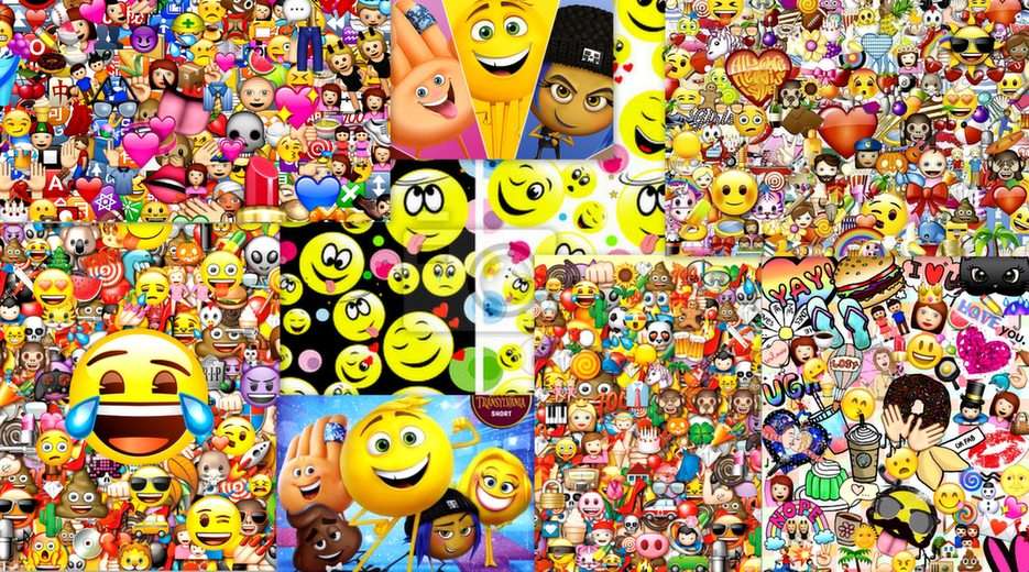 collage-emoticony online puzzle