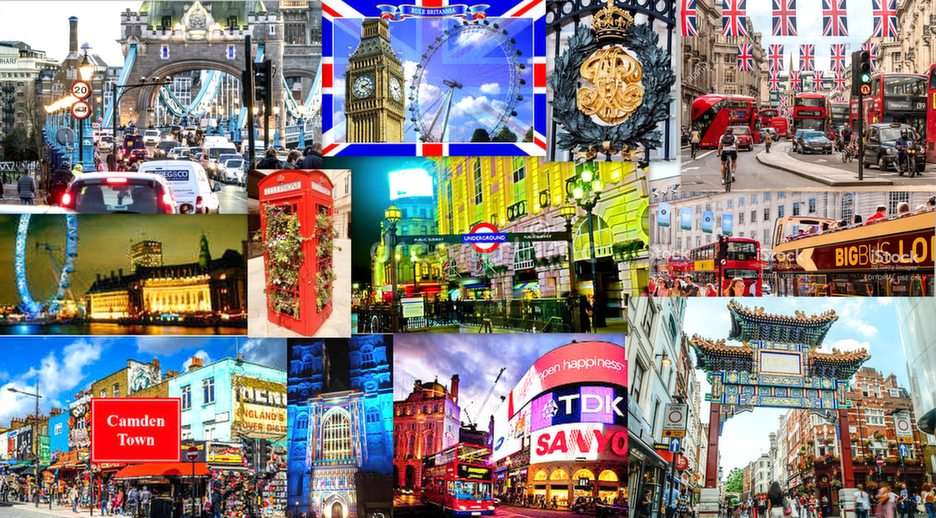 Londoner Collage Puzzle vom Foto