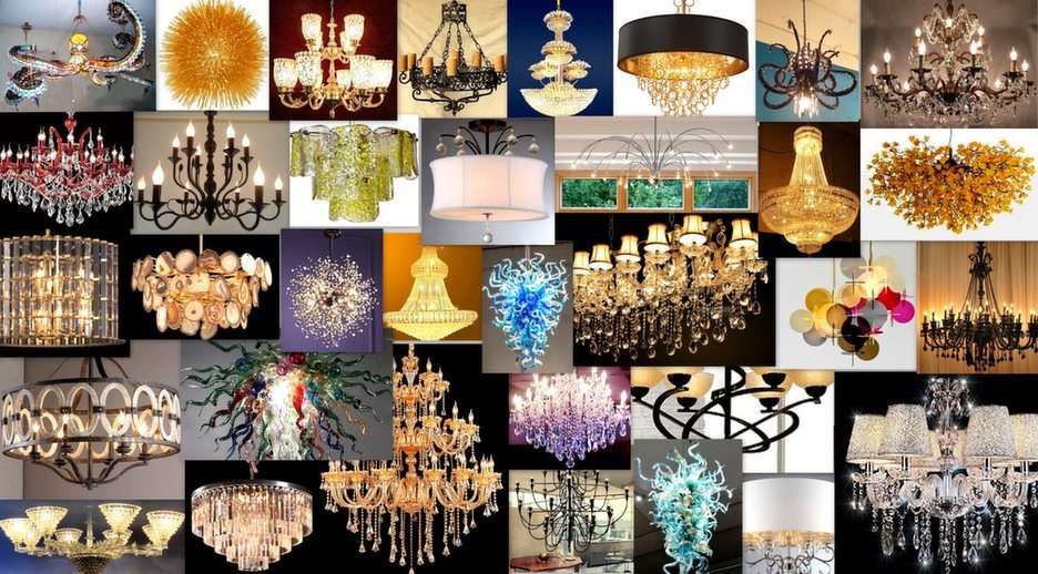chandeliers puzzle online from photo