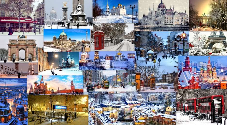 ville d'hiver puzzle en ligne à partir d'une photo