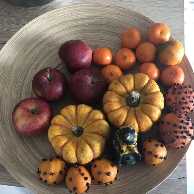 Fruit bowl puzzle online from photo