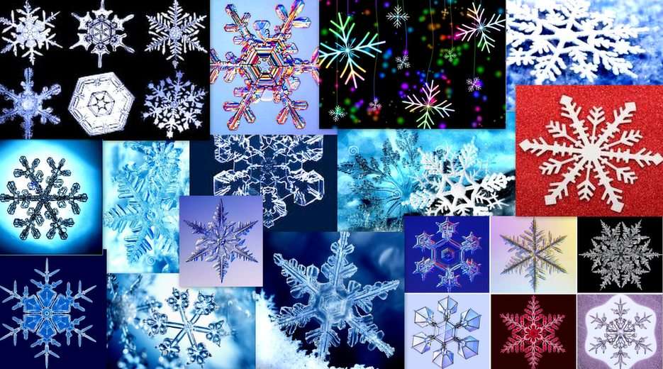 flocos de neve puzzle online