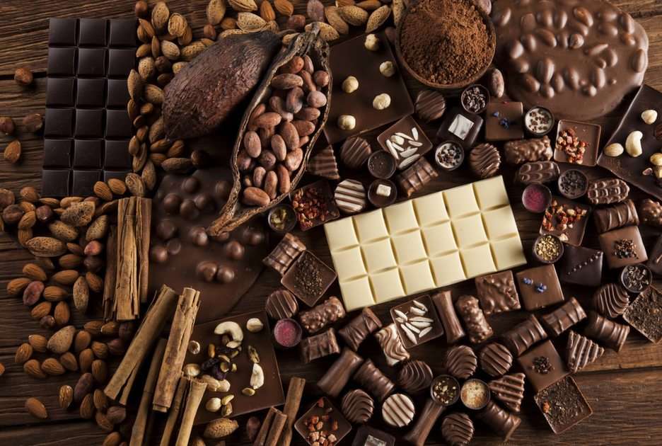 csokoládé puzzle online fotóról