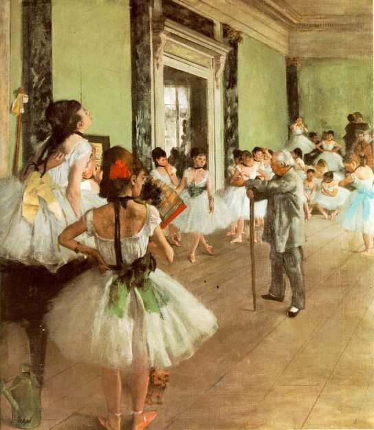 Degas - Danse classe puzzle online z fotografie