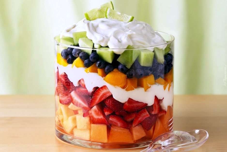 Salada de frutas puzzle online a partir de fotografia