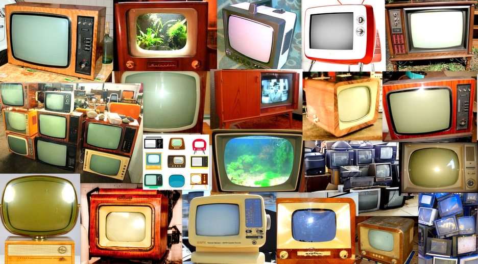 vecchi televisori puzzle online