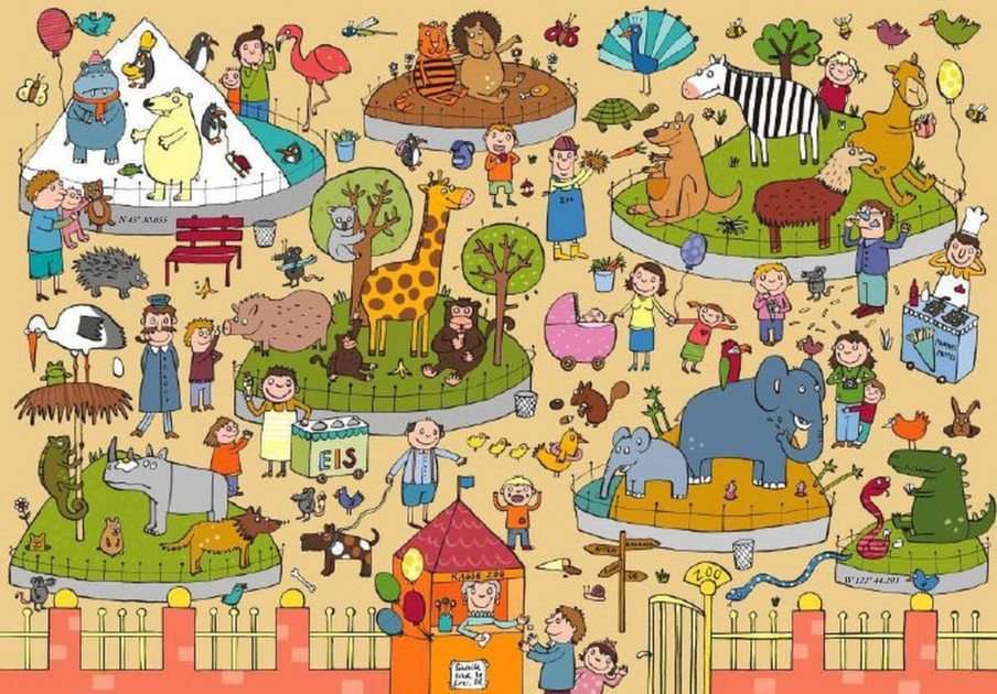 Totul se întâmplă la grădina zoologică puzzle online